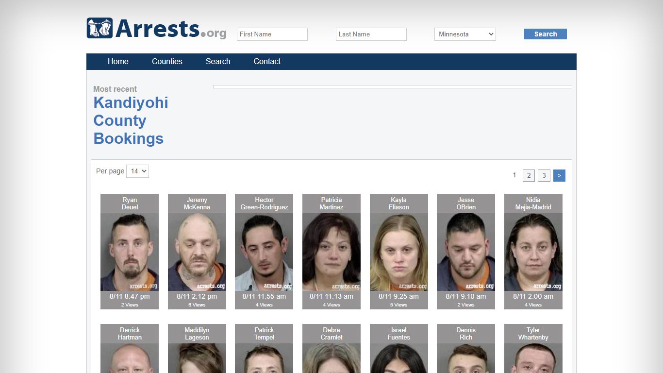 Kandiyohi County Arrests and Inmate Search